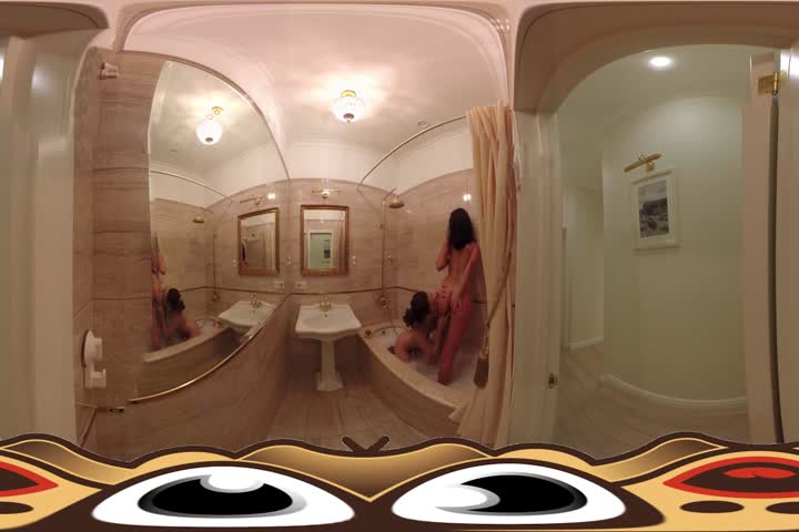 VR Porn Lesbian Girlfriend in the bath Virtual Porn 360